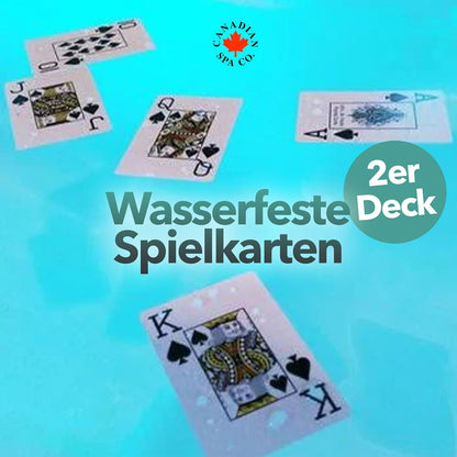 Waterproof Playing Cards, 2X deck of 54 cards each, perfect for hot tub, camping, festivals, picnic and outdoor