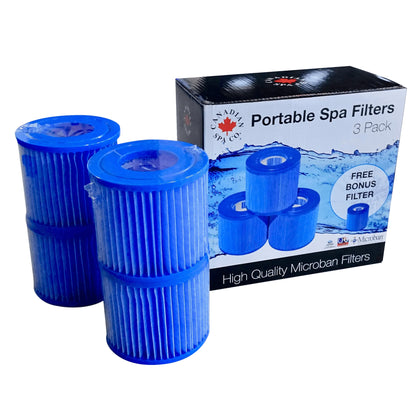 Antimicrobial Portable Spa Filters - 4 Pack
