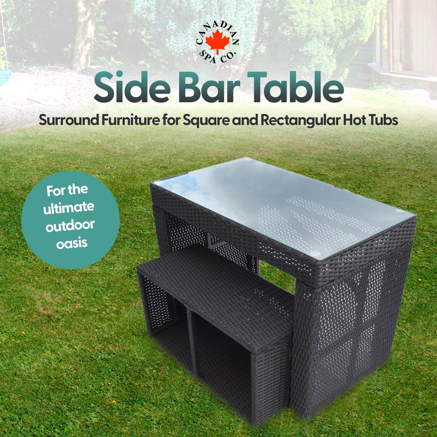 Straight Bar & Stool - Square Surround Furniture