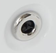 Medium (3.5in) Rotary Jet - Black Ice LVJ (Chrome outer ring) with clear back V2