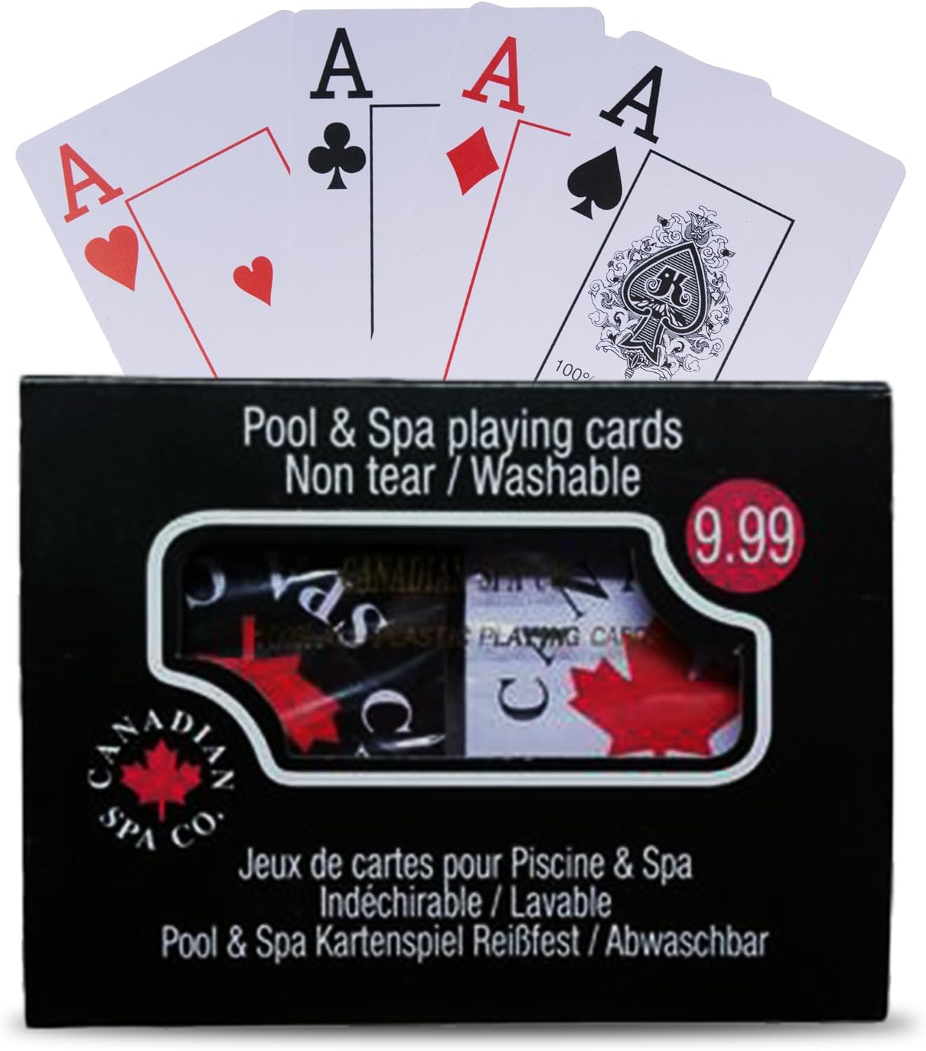 Waterproof Playing Cards, 2X deck of 54 cards each, perfect for hot tub, camping, festivals, picnic and outdoor